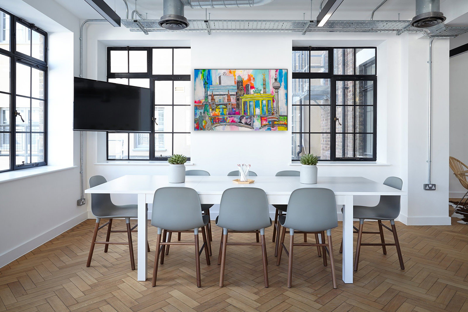 Berlin Kunstdruck Ost und West Karin Greife