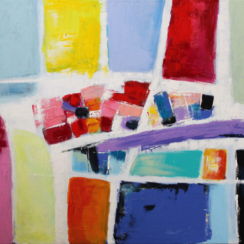 Gemälde Querschnitt (2020) 100 x 70 cm • Acryl auf Leinwand