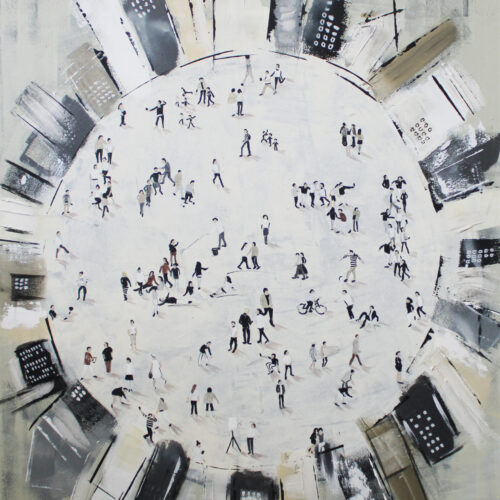 Gemälde (Freizeit-)Stress & The City