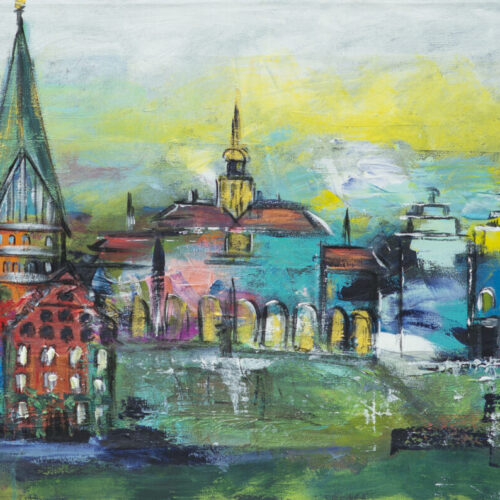 Gemälde Lüneburg wollte ich nie malen - Cross My Mind Map