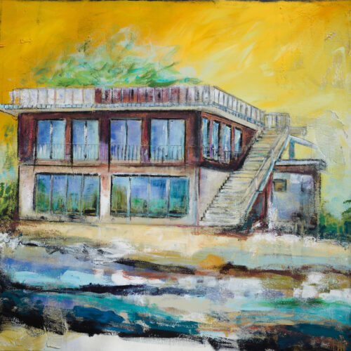 Gemälde Fährhaus Bleckede