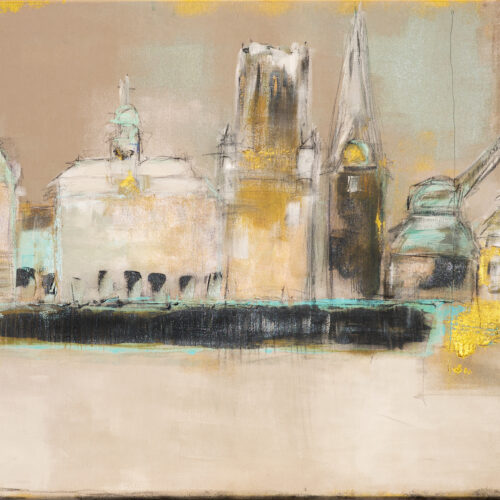 Gemälde "Lovely Lüneburg - Winterlicher Spaziergang durch Lüneburg zur Weihnachtszeit"