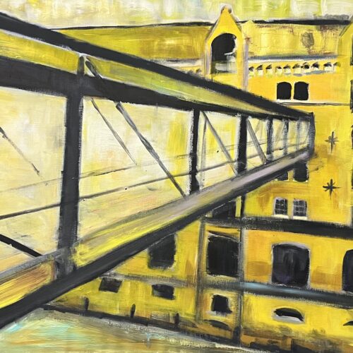 Gemälde Brücke zum Miniaturwunderland Hamburg