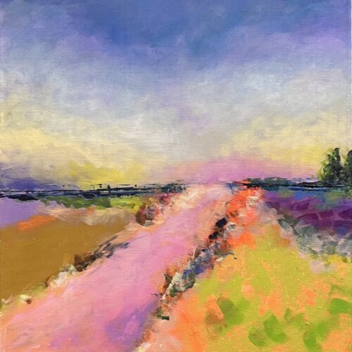 Gemälde "Sommerlicher Spaziergang durch die Lüneburger Heide II"