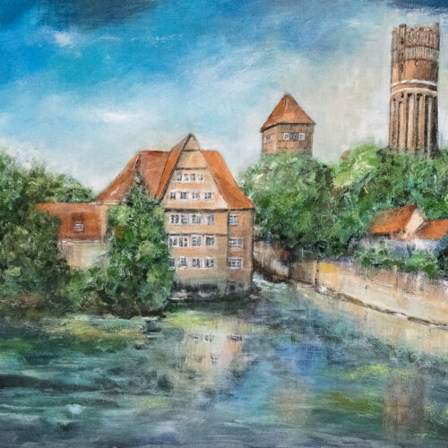 Gemälde "Zur Ratsmühle Lüneburg"