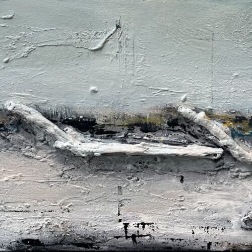 Gemälde/ Installation "Treibgut"