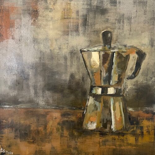 Gemälde "Espresso-Pause"