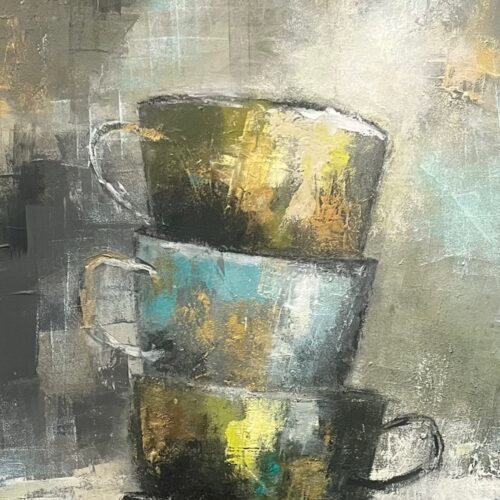 Gemälde "Nach dem Kaffeeklatsch"