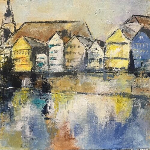 Kunstdruck "Tübingen Neckarfront"