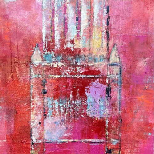 Gemälde "Wasserturm Lüneburg in der Sonne"