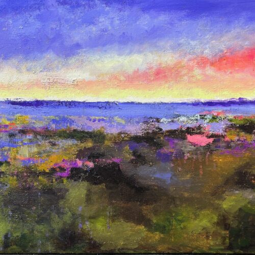 Gemälde "Die Heide blüht"