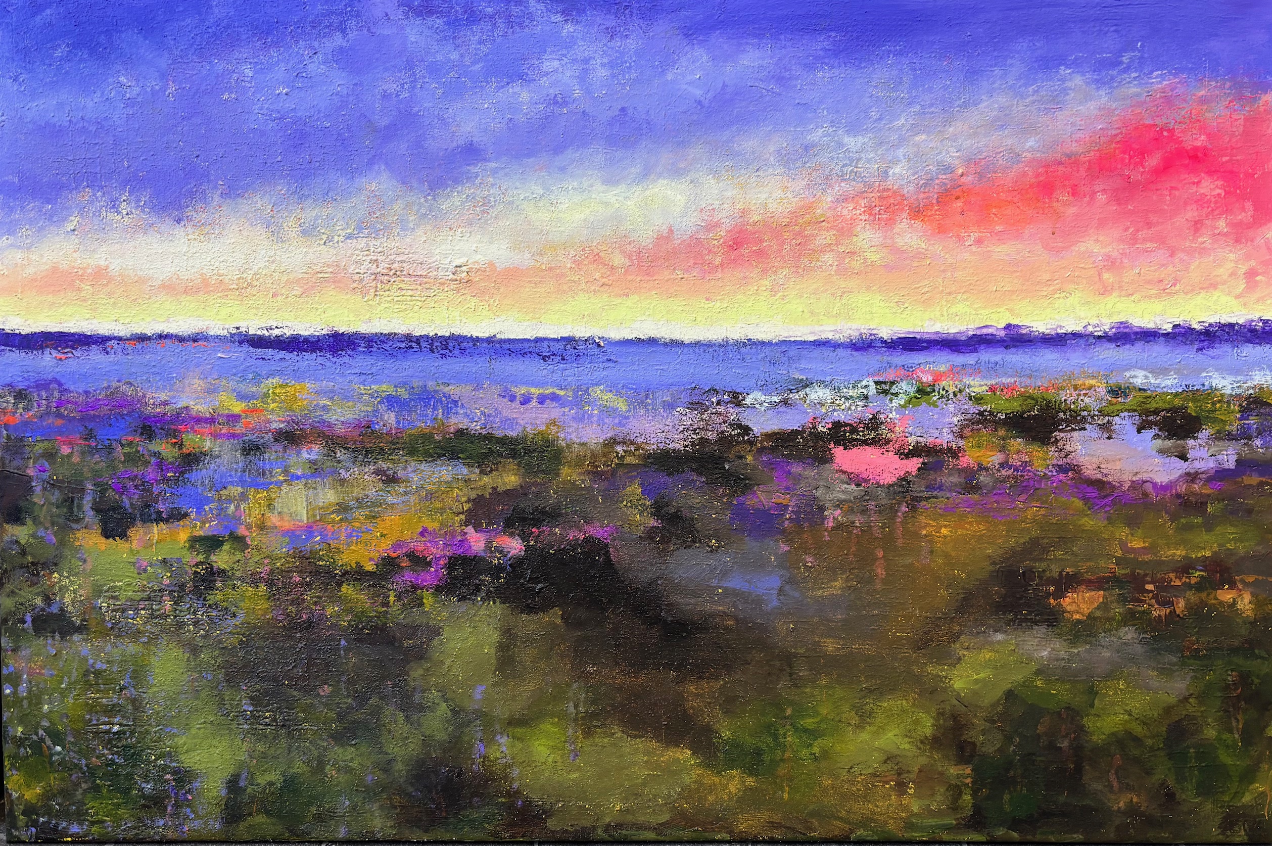 Gemälde "Die Heide blüht"