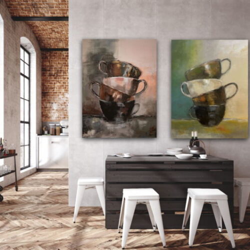 2 Drucke im Set zum Sparpreis: After Coffee I und II (von Karin Greife)