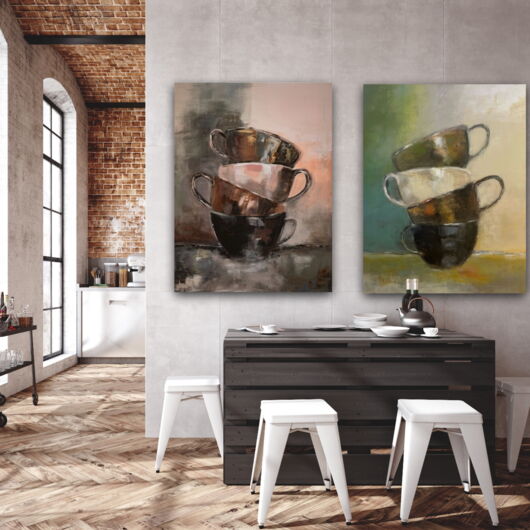 2 Drucke im Set zum Sparpreis: After Coffee I und II (von Karin Greife)