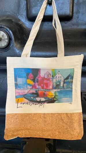 Lünebeutel mit Motiv Lüneburg-Boot