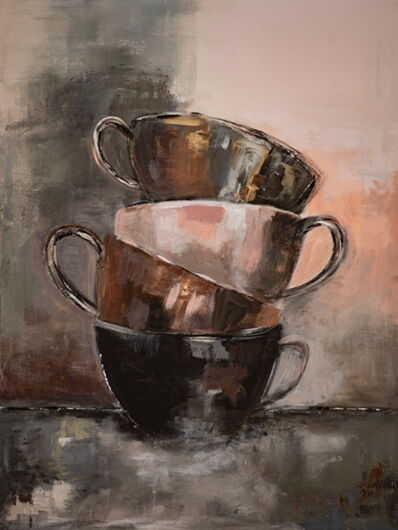 Kunstdruck After Coffee Teil 1 von Karin Greife