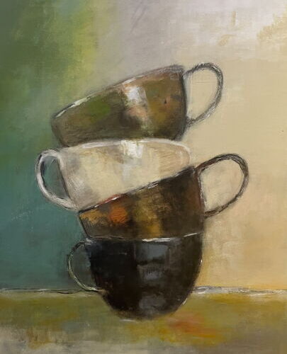 Kunstdruck After Coffee Teil 2 von Karin Greife