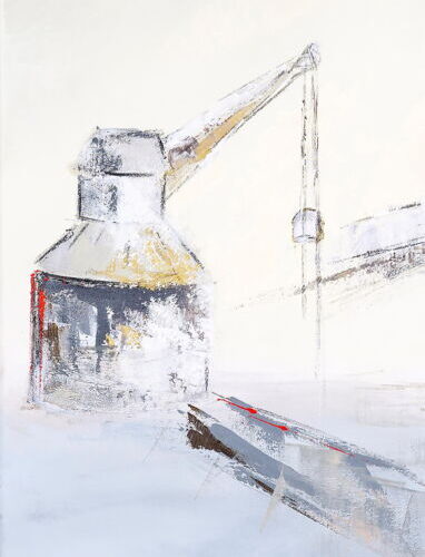 Alter Kran Lüneburg/ Ausschnitt von Karin Greife