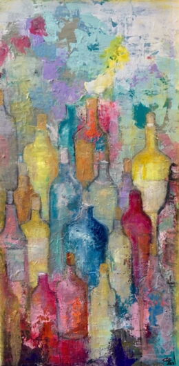 Kunstdruck Weinflaschen