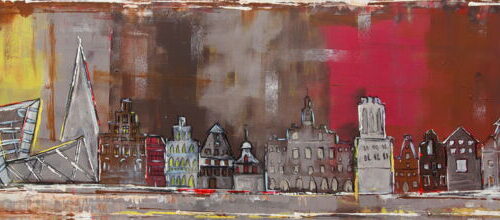 Kunstdruck "Lüneburg alt und neu"