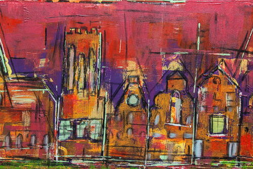 Kunstdruck "Lüneburg beleuchtet"