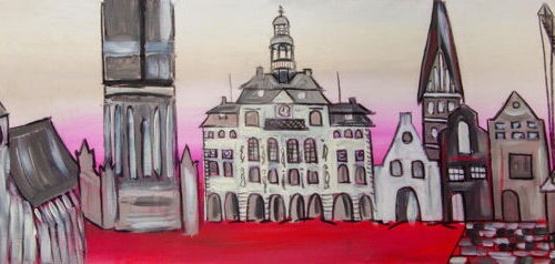 Kunstdruck Loveboard Lüneburg von Karin Greife