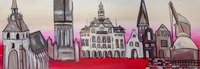 Kunstdruck Loveboard Lüneburg von Karin Greife