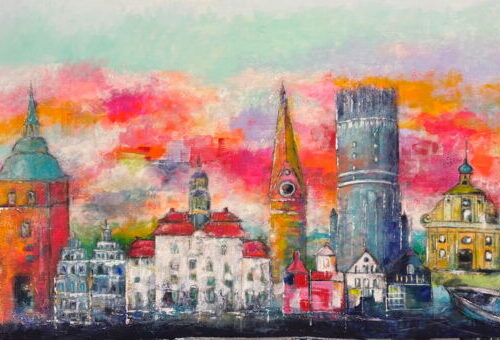 Kunstdruck Lüneburg-Panorama