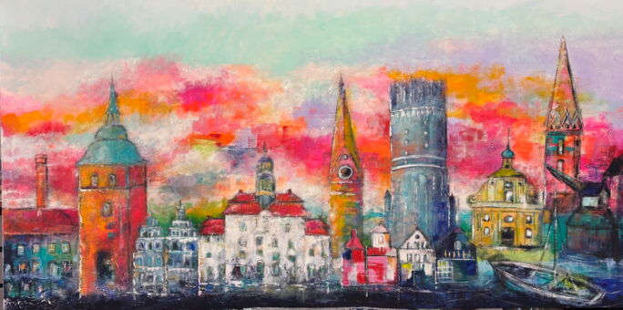 Kunstdruck Lüneburg-Panorama