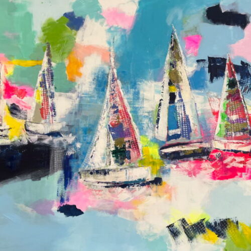 Gemälde Regatta von Karin Greife