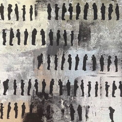 Die Impression ist in sanften Naturtönen beige, elfenbein, kieselgrau, ocker, schwarz, steingrau gehalten